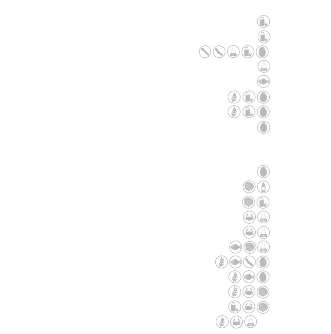 carta restaurante raciones