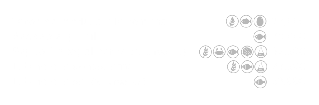 Carta Restaurante - Pescados